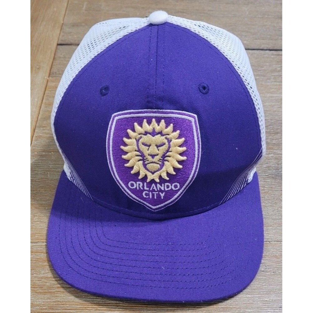Orlando City SC- MLS Soccer Hat By Fanatics Adjustable Trucker Cap - OSFM Purple